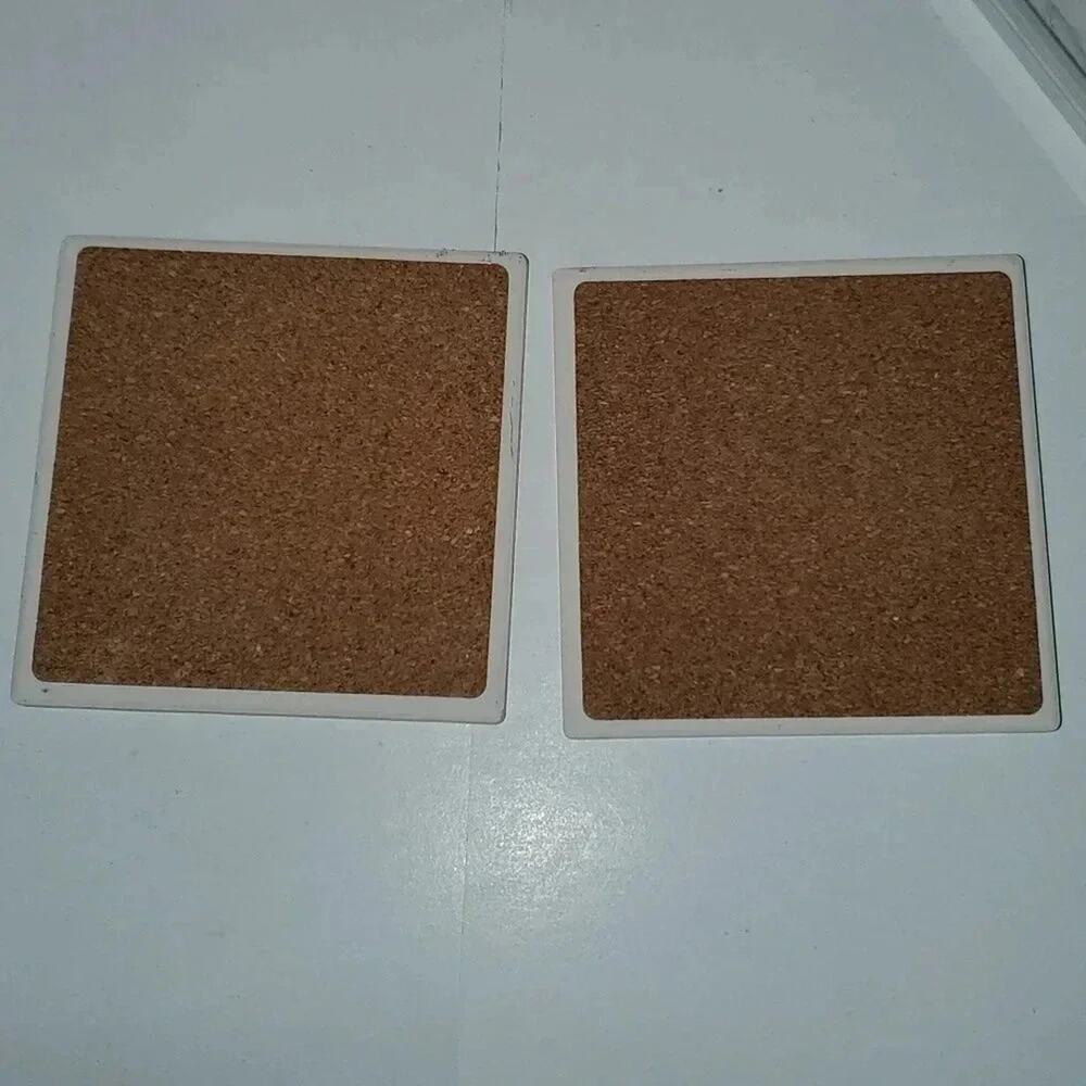 Red Truck and Dog Rustic Christmas Coasters Set of 4 NWT - Picture 6 of 6